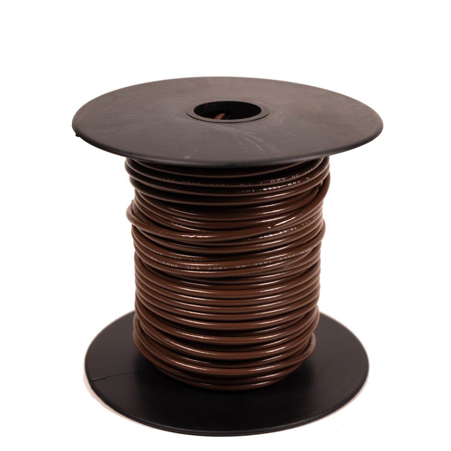 UL1015 600V Stranded Brown Wire, 18-10GA