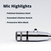 Rebuild Skills RBX-515SBG-18X Cardioid Dynamic Low Z Microphone with 18" Inch Gooseneck and Push-to-Talk Switch