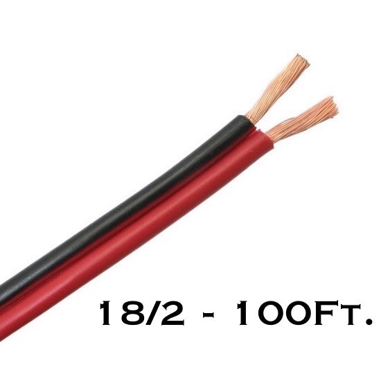 18/2 Red &amp; Black Zip Wire - 100Ft