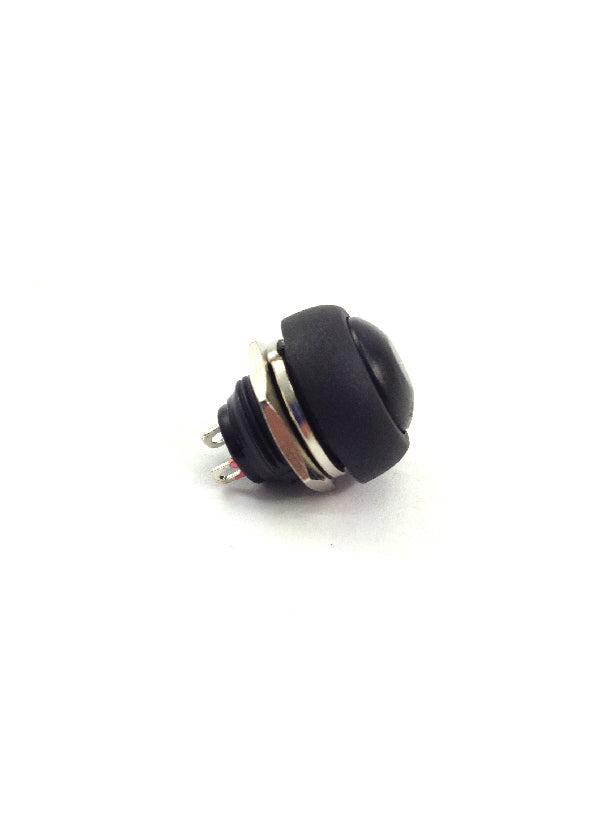 Black Momentary Pushbutton Switch SPST (On)-Off 3 Amps at 125VAC