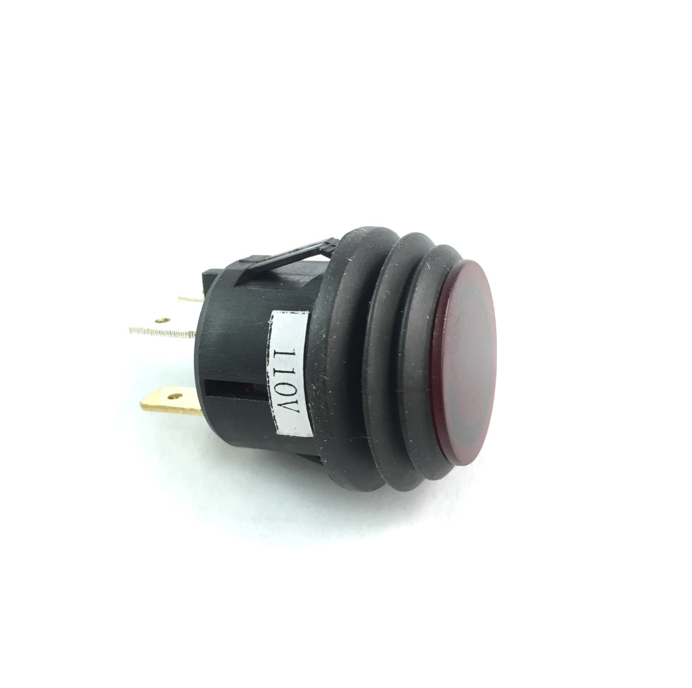 SPST On-Off Round Pushbutton Switch - 20A @ 120VAC