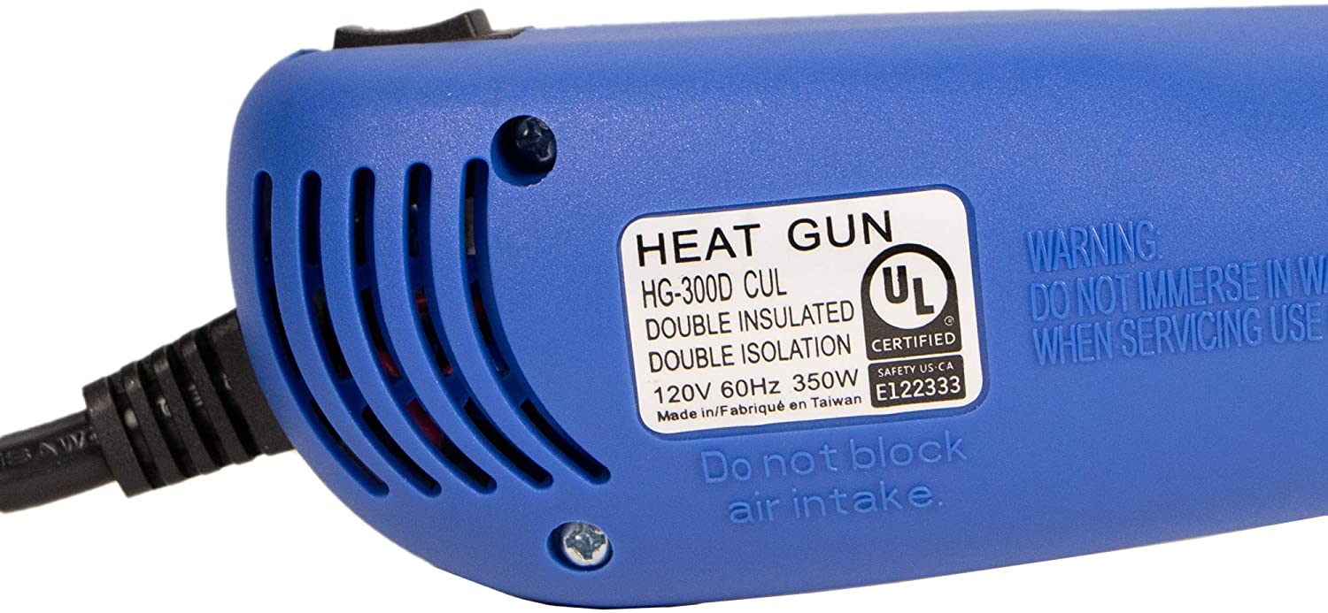 HG-300D: ECG : Mini Heat Gun Temperature Range 482-662F 120VAC 350 Watt 2  Speed : Test, Tools & Supplies