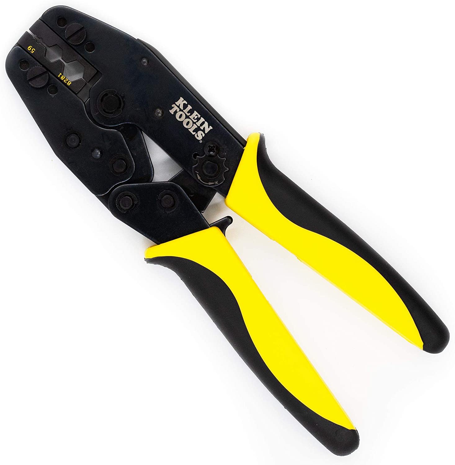 Coax Cable Crimper with Ratchet Tool for RG58 / RG59, BNC/TNC with Klein Ratcheting Crimp Tool