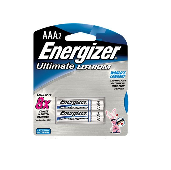 2Pk "AAA" Lithium Batteries