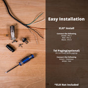 Rebuild Skills RBX-515SBG-18X Cardioid Dynamic Low Z Microphone with 18" Inch Gooseneck and Push-to-Talk Switch