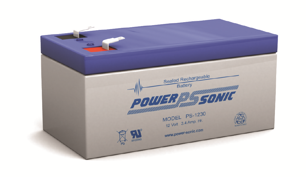 12V 3.4AH Sealed Lead-Acid Battery with F1 Terminals