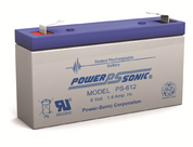 6V 1.4AH Sealed Lead-Acid Battery with F1 Terms.
