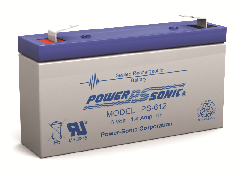 6V 1.4AH Sealed Lead-Acid Battery with F1 Terms.