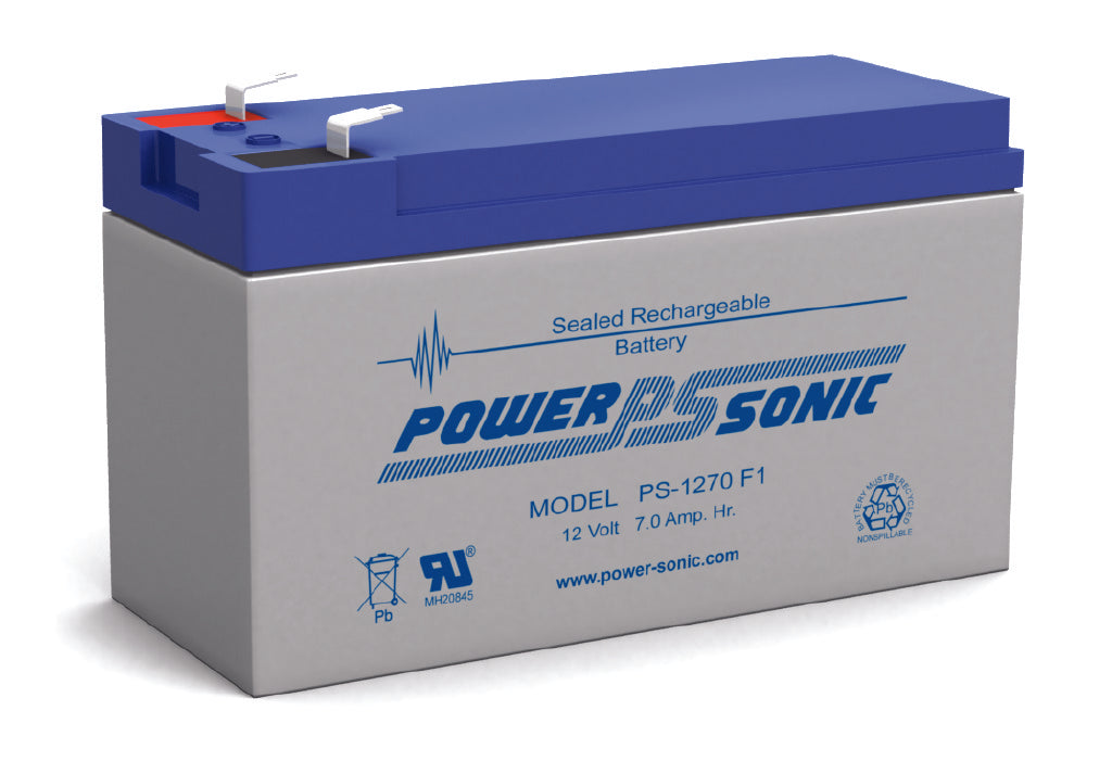 12V 7AH Sealed Lead-Acid Battery with F1 Terminals