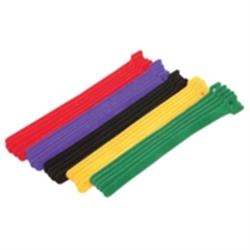 Hook and Loop Cable Tie - 8&quot; - Black
