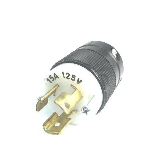125V 15A Locking Plug 2 Pole, 3 Wire