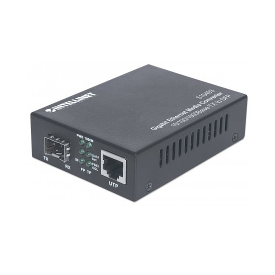 INT Single/Multi-Mode Gigabit Ethernet to SFP Media Converter