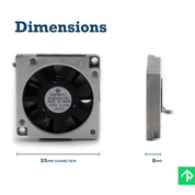 Panasonic Cooling Fan UDQFNKH11 - 5V 0.14A 35mm x 7mm - High Performance!